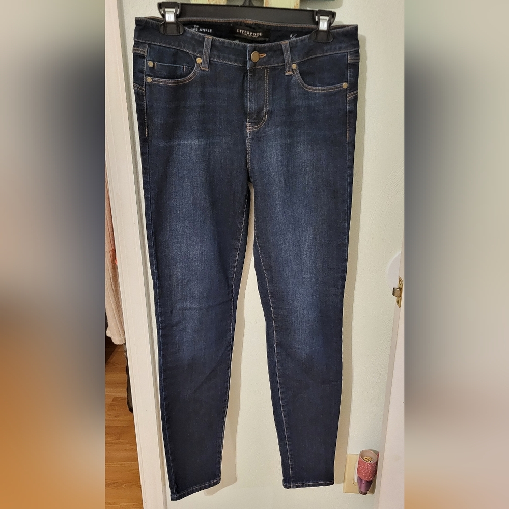 Liverpool Women's Deep Indigo Skinny Jeans